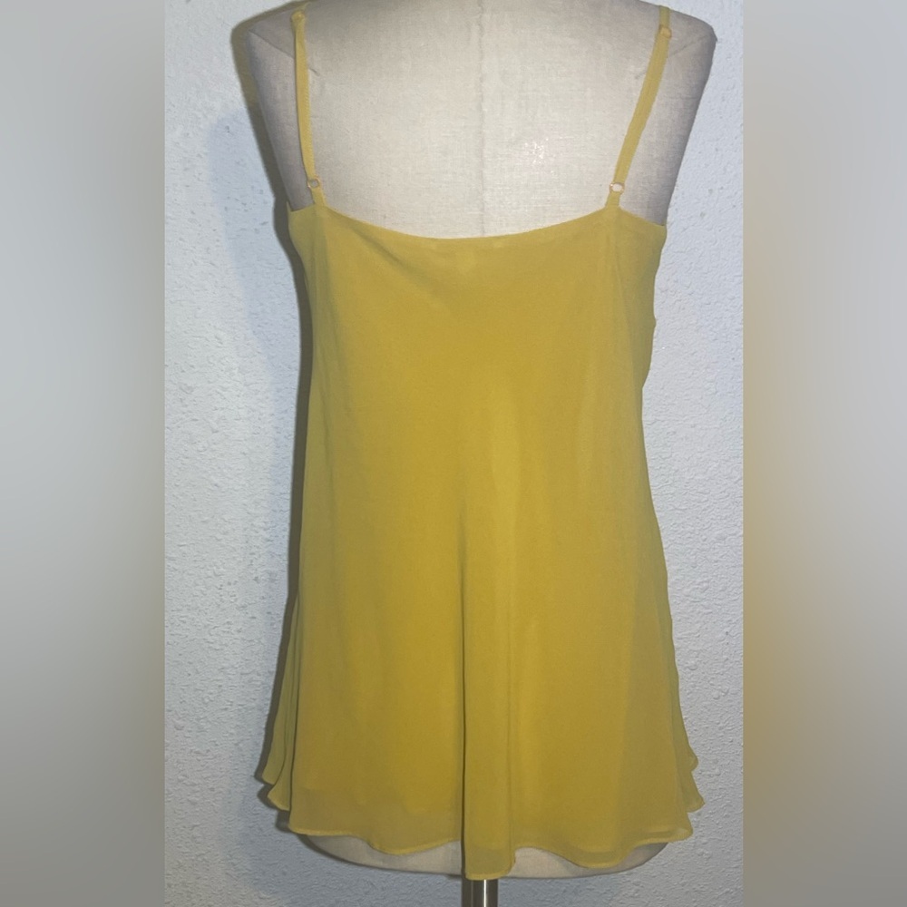 Cabi gold rush ochre bow tie front cami blouse size medium - Picture 3 of 9